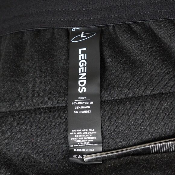 LEGENDS Hawthorn Tech Jogger Mens Large Black Heather 28" Inseam Cloud-Tech - Picture 3 of 12